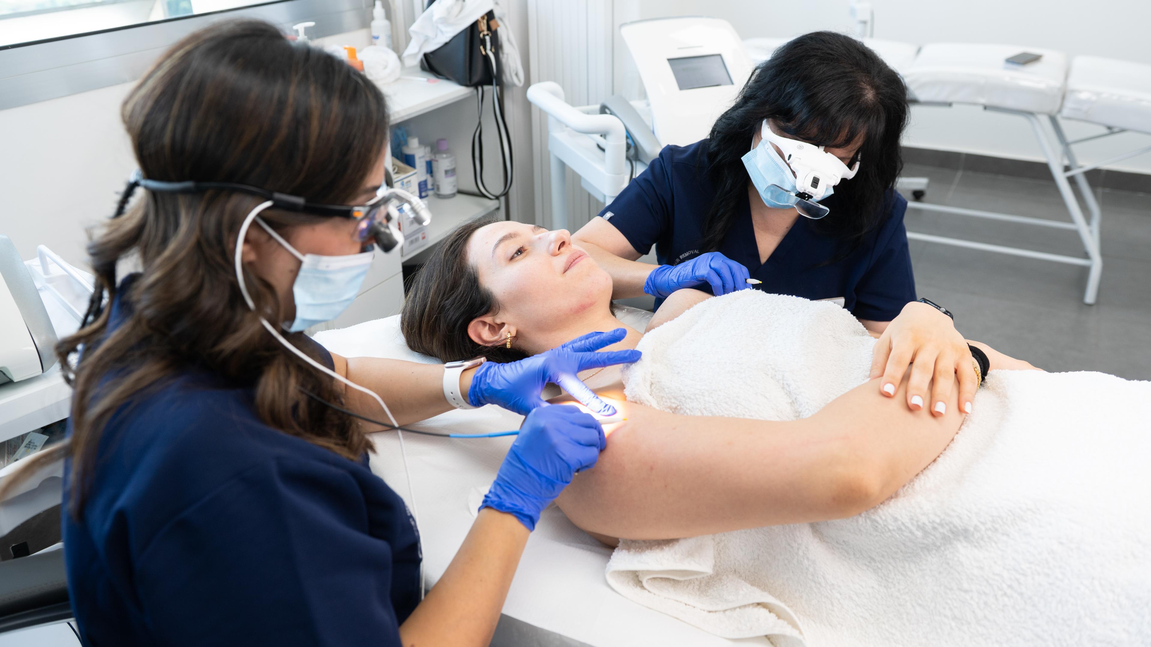 Professional electrolysis treatment